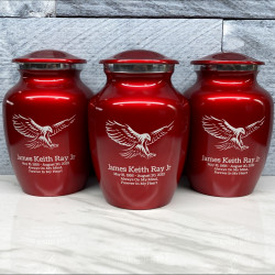 Customer Gallery - Eagle Sharing Urn - Ruby Red