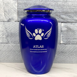 Customer Gallery - Extra Large Angel Wings Pet Cremation Urn - Midnight Blue
