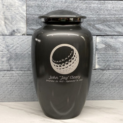 Customer Gallery - Golf Ball Cremation Urn - Gunmetal Gray