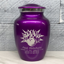 Customer Gallery - Bowling Sharing Urn - Purple Luster