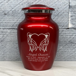 Customer Gallery - Angel Heart Sharing Urn - Ruby Red