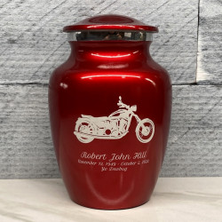 Customer Gallery - Motorcycle Sharing Urn - Ruby Red