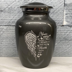 Customer Gallery - Your Wings Were Ready Sharing Urn - Gunmetal Gray