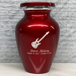Customer Gallery - Electric Guitar Keepsake Urn - Ruby Red