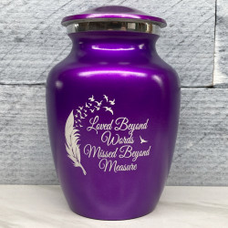 Customer Gallery - Loved Beyond Words Sharing Urn - Purple Luster