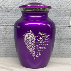Customer Gallery - Your Wings Were Ready Sharing Urn - Purple Luster