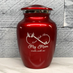 Customer Gallery - My Mom Walks With Me Sharing Urn - Ruby Red