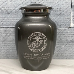 Customer Gallery - Marine Corps Sharing Urn - Gunmetal Gray