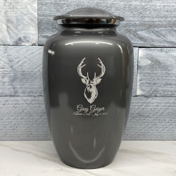 Customer Gallery - Deer Bust Cremation Urn - Gunmetal Gray