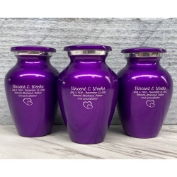 Customer Gallery - Purple Luster Keepsake Urn