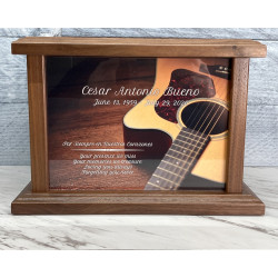 Customer Gallery - Acoustic Guitar Cremation Urn - Prestige Walnut