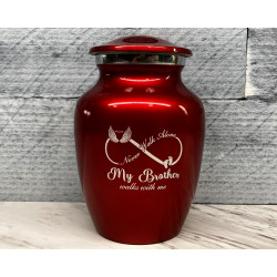 Customer Gallery - My Brother Walks With Me Sharing Urn - Ruby Red