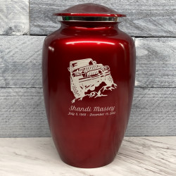 Customer Gallery - Offroad Truck Cremation Urn - Ruby Red