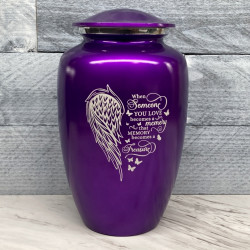 Customer Gallery - Memory Becomes a Treasure Cremation Urn - Purple Luster