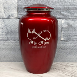 Customer Gallery - My Mom Walks With Me Cremation Urn - Ruby Red