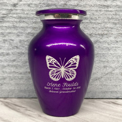 Customer Gallery - Butterfly Keepsake Urn - Purple Luster