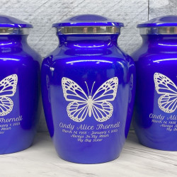 Customer Gallery - Butterfly Sharing Urn - Midnight Blue