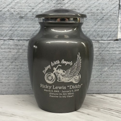 Customer Gallery - Riding with Angels Motorcycle Sharing Urn - Gunmetal Gray