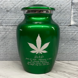 Customer Gallery - Marijuana Sharing Urn - Shamrock Green