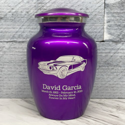 Customer Gallery - Muscle Car Sharing Urn - Purple Luster