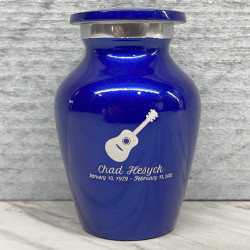 Customer Gallery - Acoustic Guitar Keepsake Urn - Midnight Blue