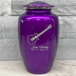Customer Gallery - Electric Guitar Cremation Urn - Purple Luster