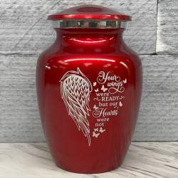 Customer Gallery - Your Wings Were Ready Sharing Urn - Ruby Red