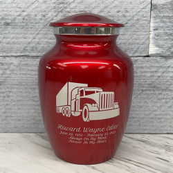 Customer Gallery - Semi Truck Sharing Urn - Ruby Red