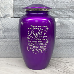 Customer Gallery - Light Remains Cremation Urn - Purple Luster