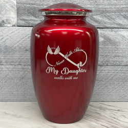 Customer Gallery - My Daughter Walks With Me Cremation Urn - Ruby Red