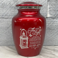 Customer Gallery - Keep the Light On Sharing Urn - Ruby Red