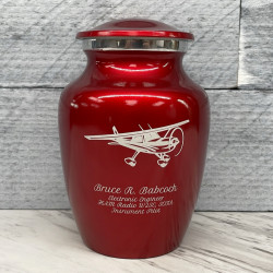 Customer Gallery - Airplane Sharing Urn - Ruby Red