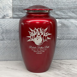 Customer Gallery - Bowling Cremation Urn - Ruby Red