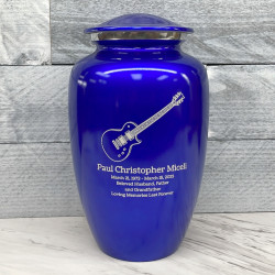 Customer Gallery - Electric Guitar Cremation Urn - Midnight Blue