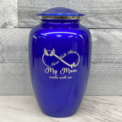 Customer Gallery - My Mom Walks With Me Cremation Urn - Midnight Blue