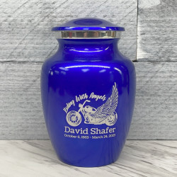 Customer Gallery - Riding with Angels Motorcycle Sharing Urn - Midnight Blue