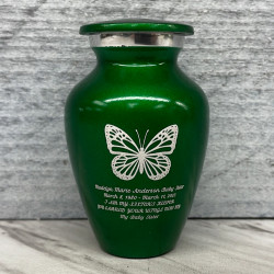 Customer Gallery - Butterfly Keepsake Urn - Shamrock Green