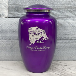 Customer Gallery - Offroad Truck Cremation Urn - Purple Luster