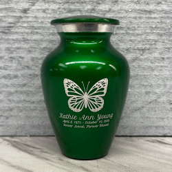 Customer Gallery - Butterfly Keepsake Urn - Shamrock Green