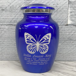 Customer Gallery - Butterfly Sharing Urn - Midnight Blue