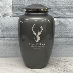 Customer Gallery - Deer Bust Cremation Urn - Gunmetal Gray