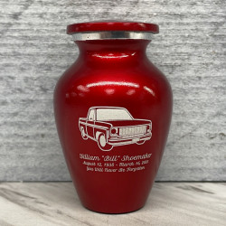 Customer Gallery - Truck II Keepsake Urn - Ruby Red
