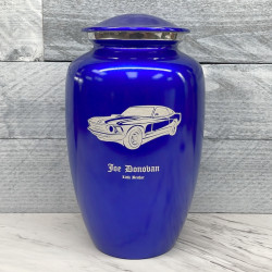 Customer Gallery - Muscle Car Cremation Urn - Midnight Blue