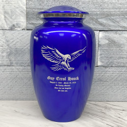 Customer Gallery - Eagle Cremation Urn - Midnight Blue