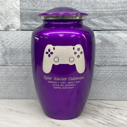 Customer Gallery - Gaming Controller Cremation Urn - Purple Luster
