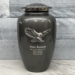 Customer Gallery - Eagle Cremation Urn - Gunmetal Gray