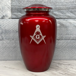 Customer Gallery - Masonic Cremation Urn - Ruby Red