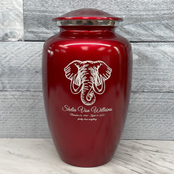 Customer Gallery - Elephant Cremation Urn - Ruby Red