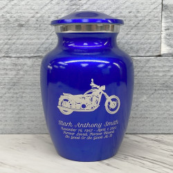 Customer Gallery - Motorcycle Sharing Urn - Midnight Blue