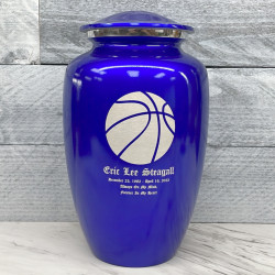 Customer Gallery - Basketball Cremation Urn - Midnight Blue